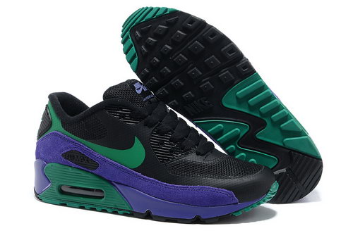 Nike Air Max 90 Hyperfuse Women Purple Green Running Shoes France